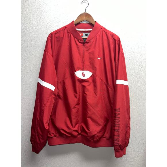 Nike Oklahoma Sooners Windbreaker Team Apparel OU University XL - Picture 1 of 11